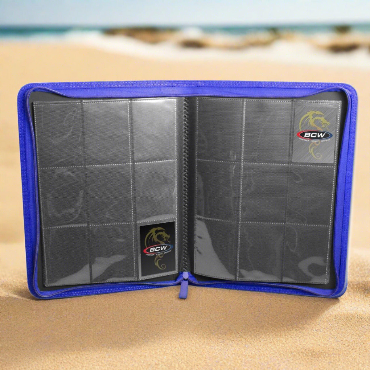 Binder (BCW Z-Folio, 9 Pocket LX, Blue) – GoldenFishGames