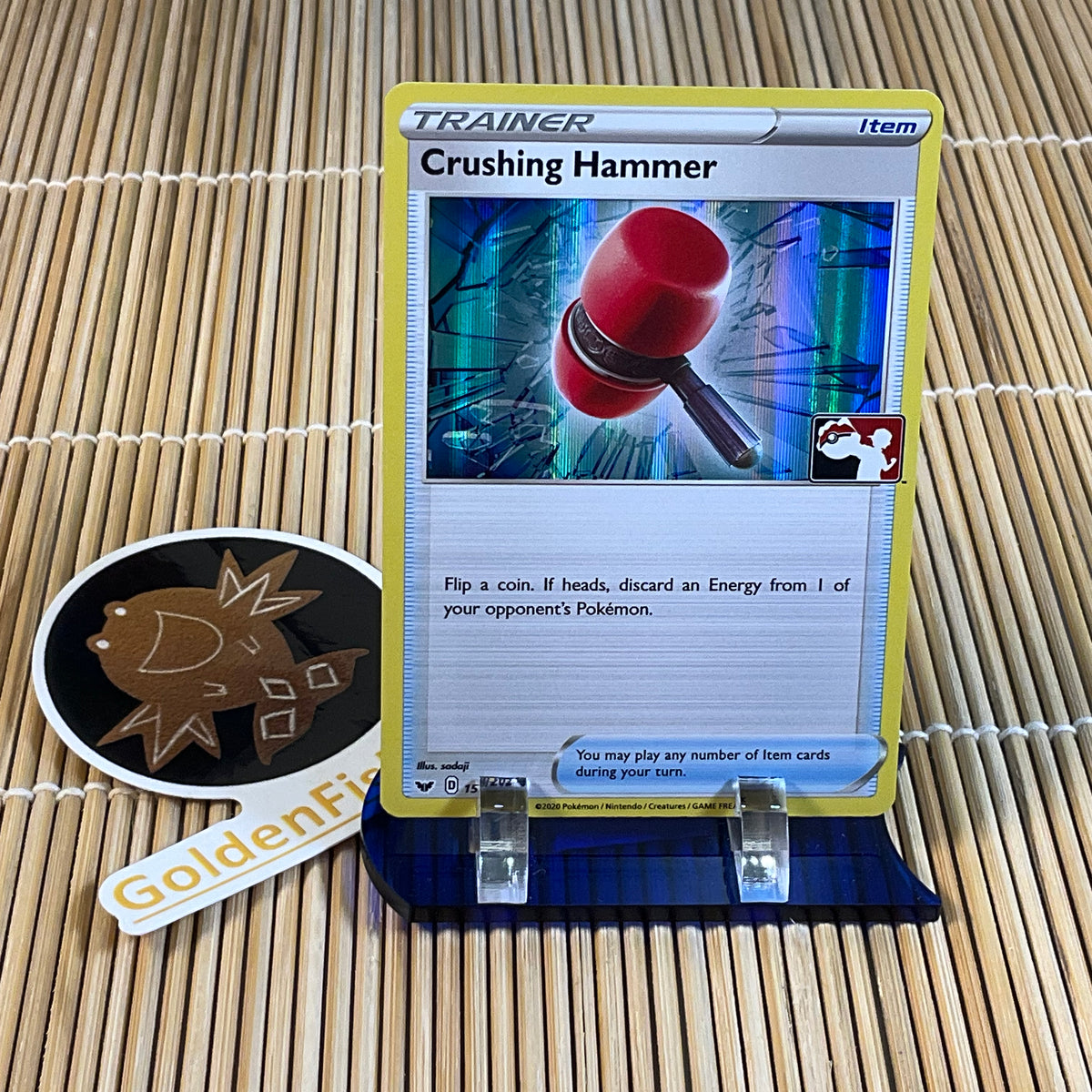 Crushing Hammer (159/202) (Pokemon League Stamp) – GoldenFishGames