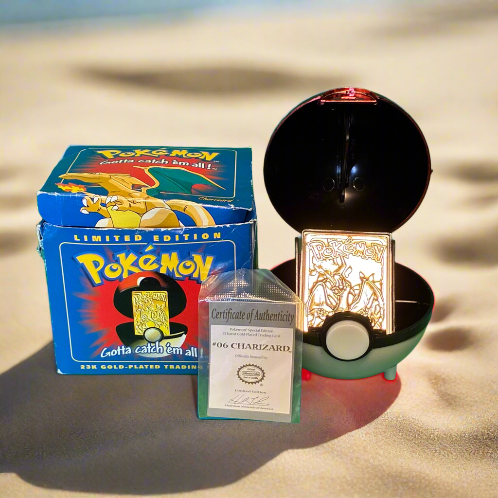 23 karat gold pokemon card charizard Limited Edition 23k Plated Trading Card, 60.00 for Sale this card is the perfect way to showcase your collection. 23 karat gold plated Charizard.