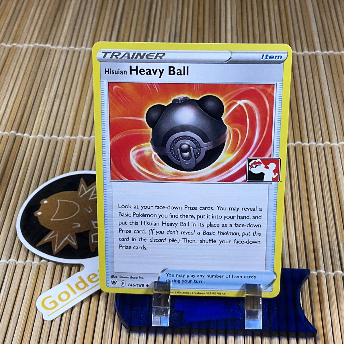heavy ball pokemon card Hisuian Heavy Ball (146/189) (Pokemon League Stamp) – GoldenFishGames