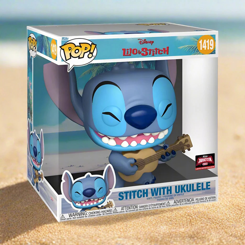 Funko Pop Lilo & Stitch (Stitch with Ukulele Jumbo 1419