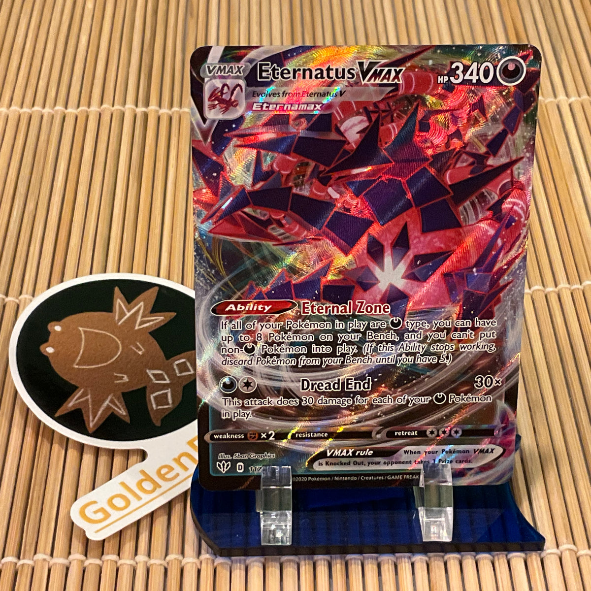 eternamax pokemon card Pokemon Eternatus VMAX 117/189 – Unified Cards main image 0