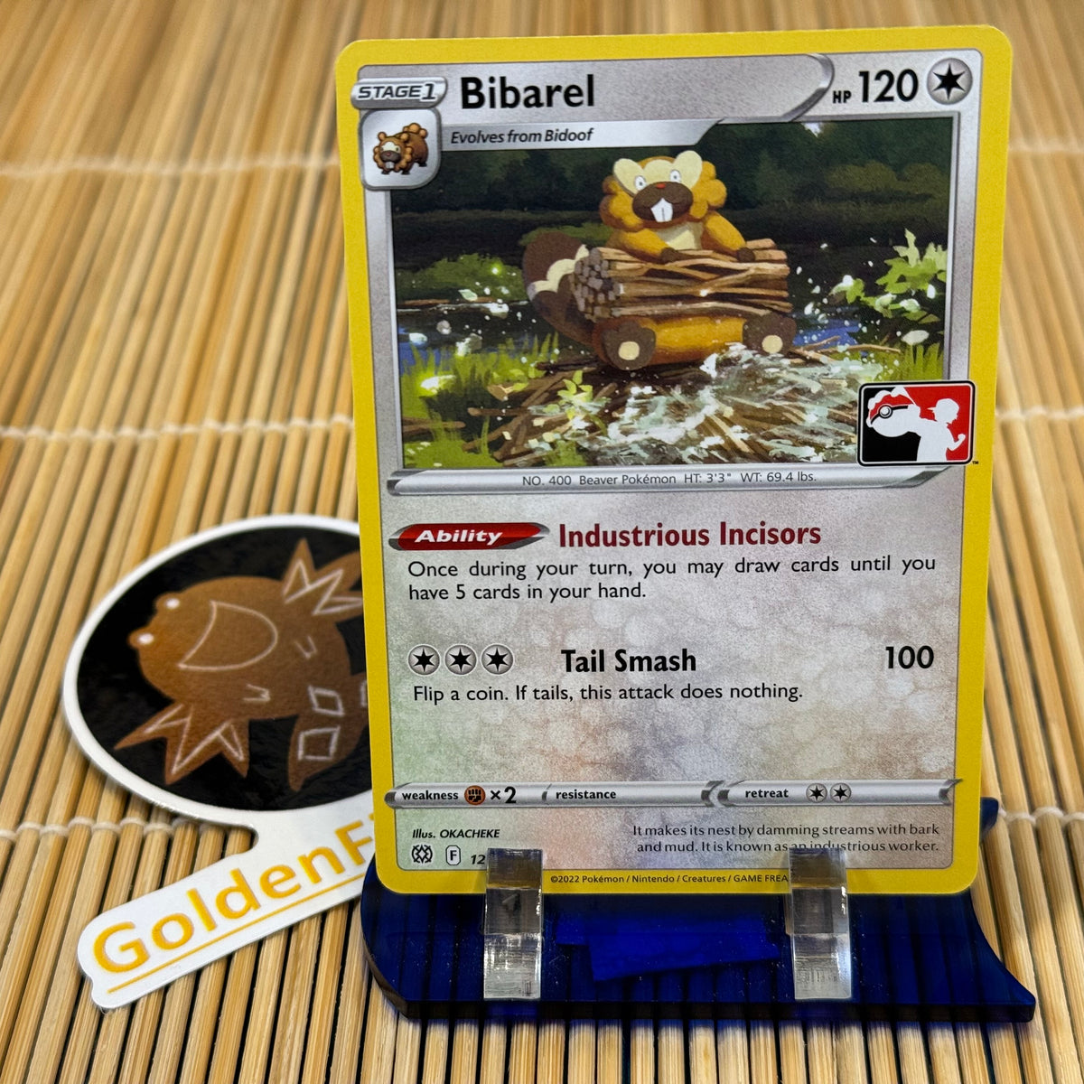 pokemon bibarel card Bibarel (121/172) (Pokemon League Stamp) – GoldenFishGames