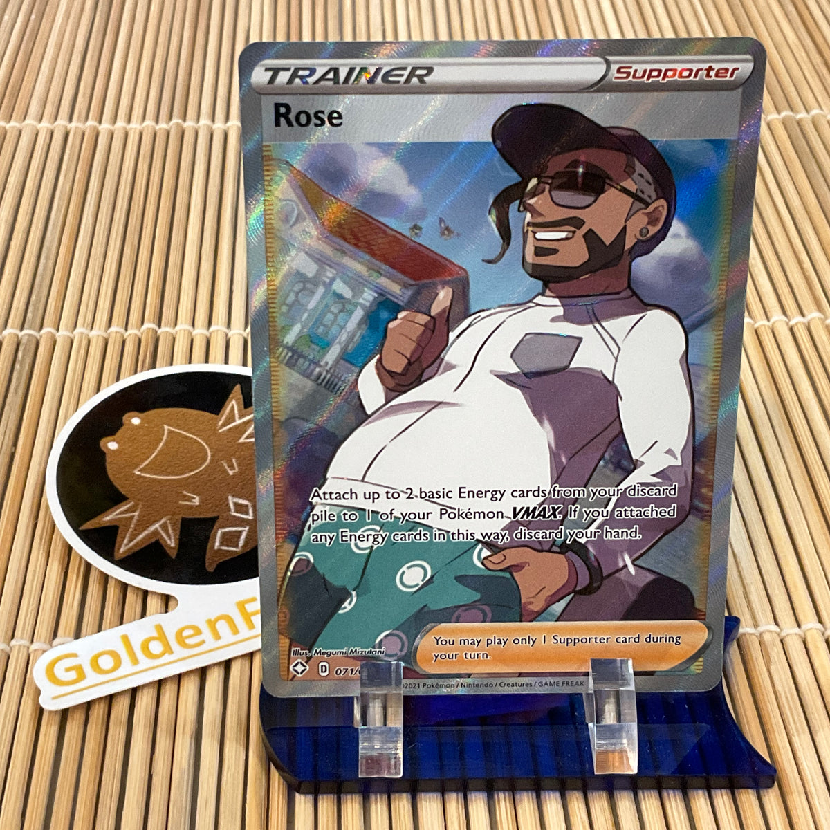 pokemon rose card (071/072) – GoldenFishGames discard your hand Pokemon Darkness Ablaze Rose #196