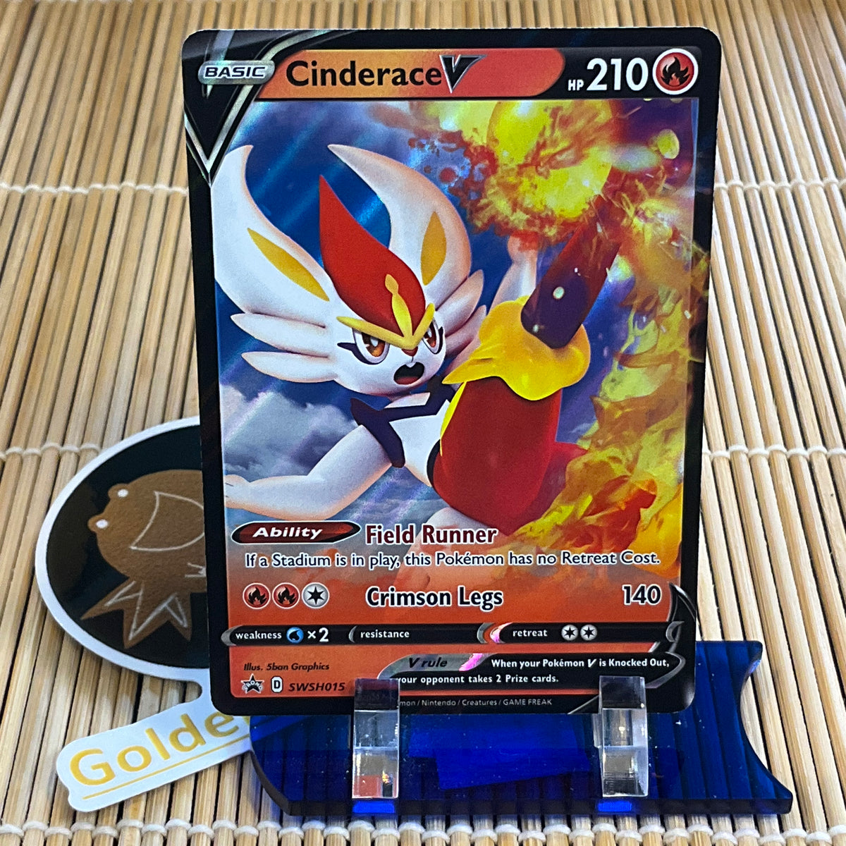 cinderace v pokemon card Cinderace V - Shining Fates [ULTRA RARE]