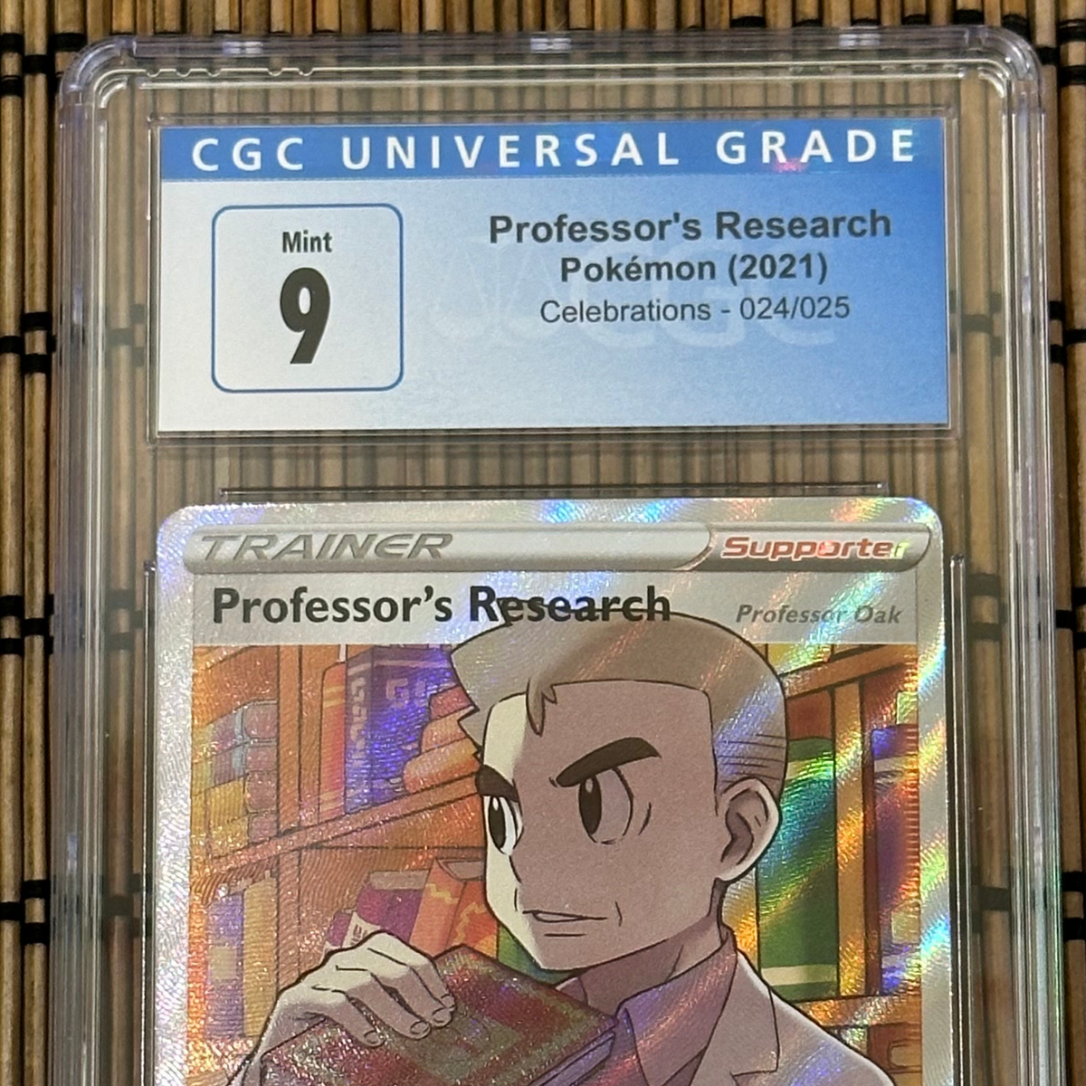 professor pokemon card Professor Oak 24/25 (CGC Universal Grade 9) – GoldenFishGames