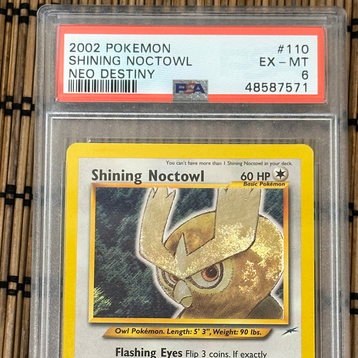 ポケモンカードゲーム　Shining Noctowl　英語版　 110/105 Buy Shining Noctowl 110/105 Neo Destiny Holo online | eBay