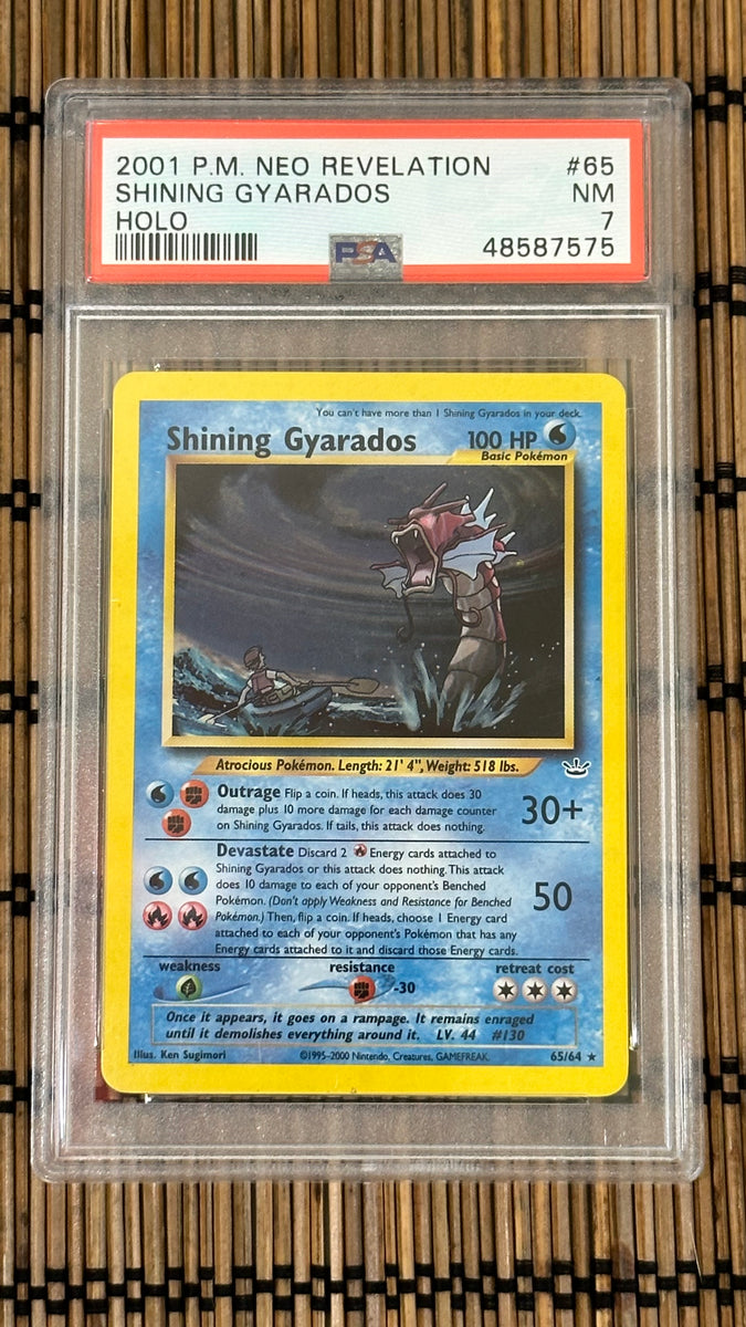 Shining Gyarados (65/64) (PSA 7 Near Mint) GoldenFishGames Shining Gyarados (65/64) (PSA 7 Near Mint) GoldenFishGames