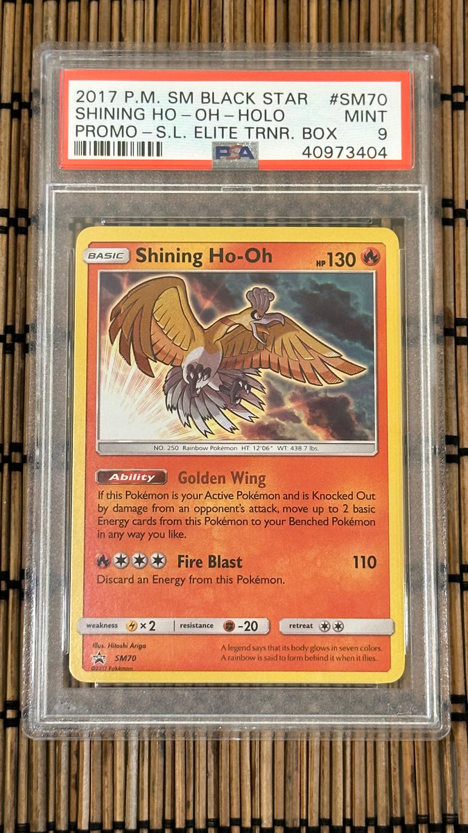 ho oh pokemon card rainbow Shining Ho-Oh SM70 (PSA 9) – GoldenFishGames