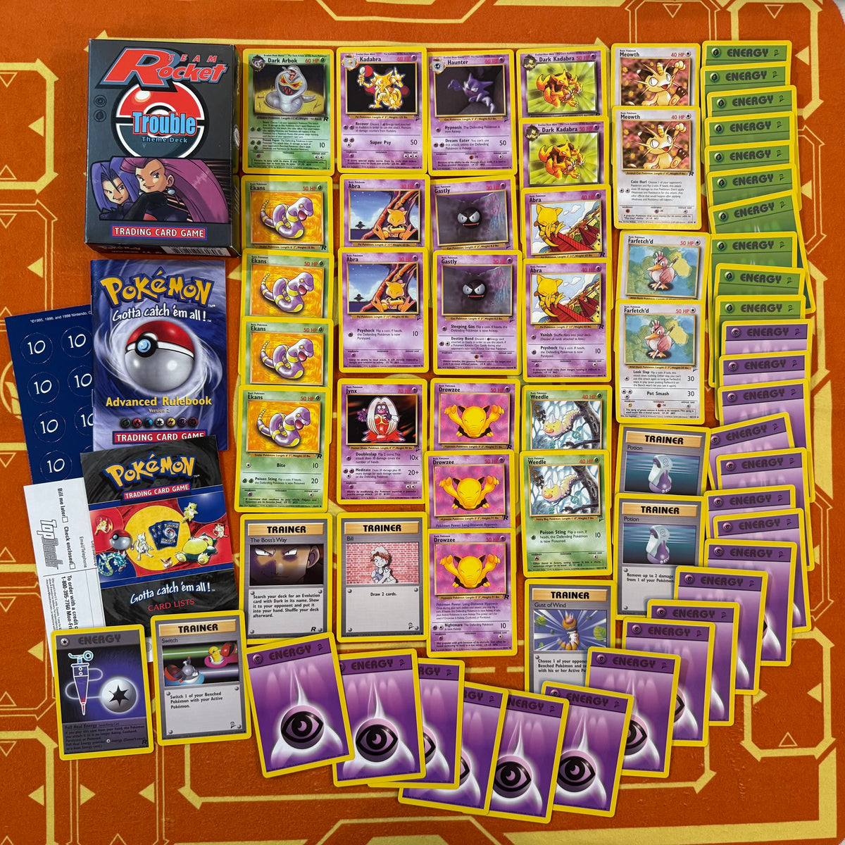 Pokemon TCG: Team Rocket Trouble Theme Deck (Missing Coin, As-Is