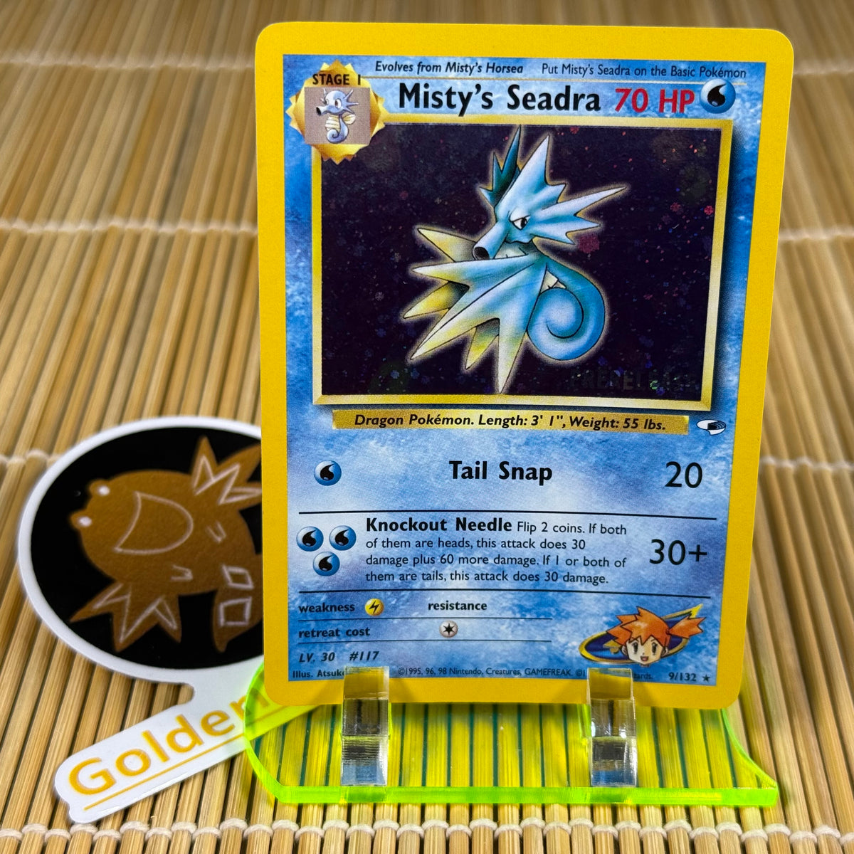 Misty's Seadra (Prerelease) (9/132) GoldenFishGames Misty's Seadra (Prerelease) (9/132) GoldenFishGames
