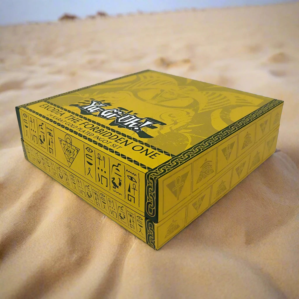 Yu-Gi-Oh Exodia The Forbidden One 24 Karat Gold Plated ingot Set