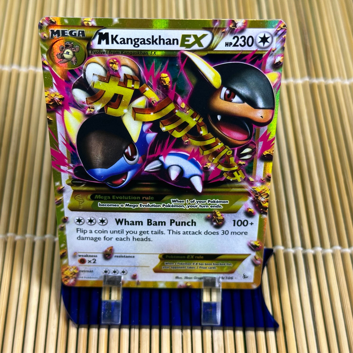 MEGA Kangaskhan EX 109/106 SECRET RARE GOLD ULTRA Pokemon XY Flashfire NM  2014 M