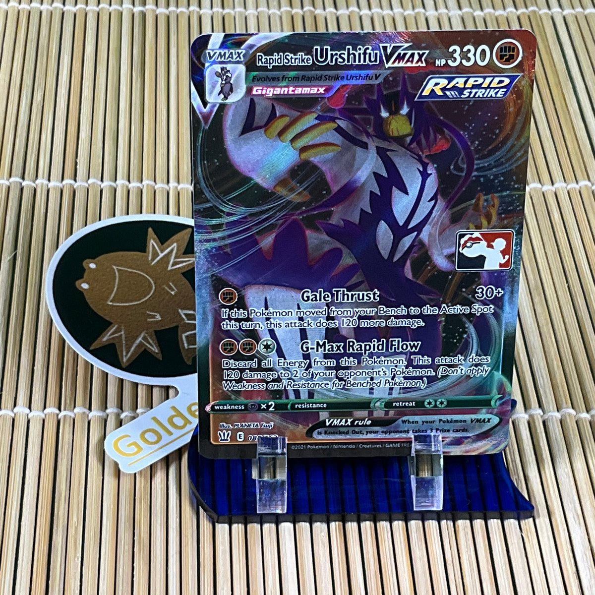 Rapid Strike Urshifu Vmax (088/163) (Pokemon League Stamp) GoldenFishGames Rapid Strike Urshifu Vmax (088/163) (Pokemon League Stamp) GoldenFishGames