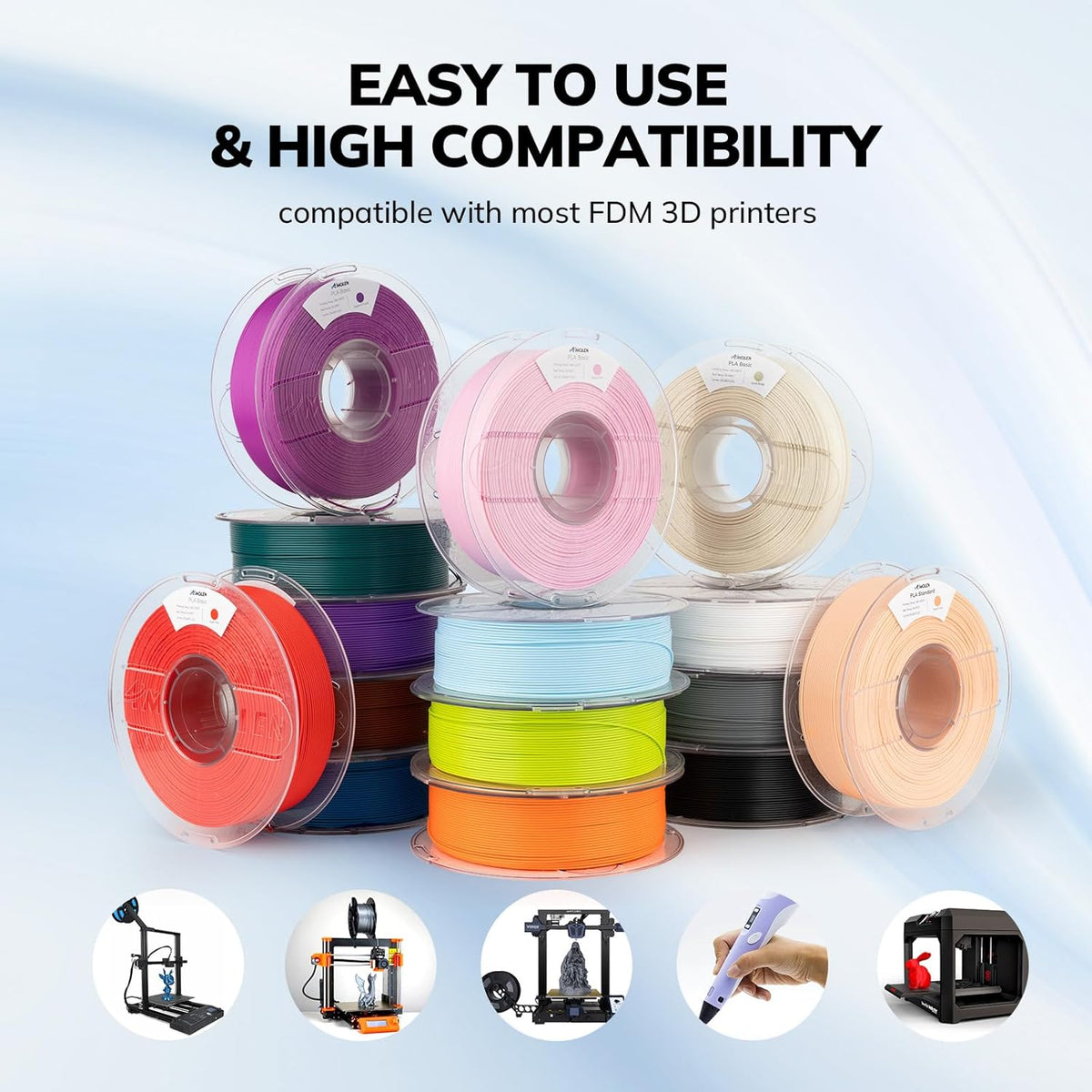 3D Printer Filament | PLA, Silk, Marble & Gradient Filament ...
