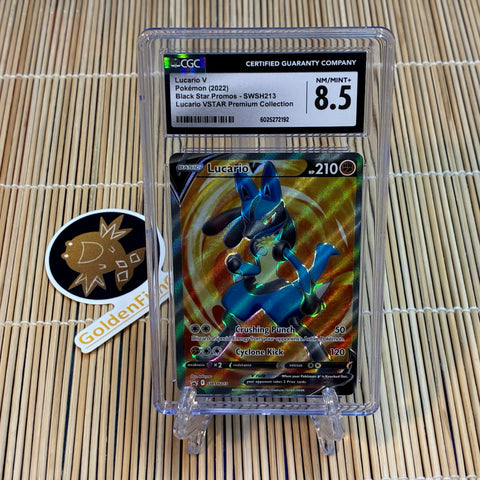 Lucario V SWSH213 (CGC 8.5)