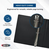 Binder (BCW 2” Plain Album, 3-Ring Binder, 9 Pocket, Black)