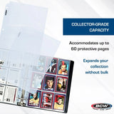 Binder (BCW 2” Plain Album, 3-Ring Binder, 9 Pocket, Black)