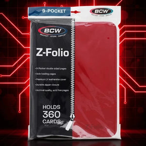 Binder (BCW Z-Folio, 9 Pocket LX, Red)