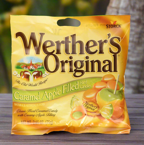 Werthers Original Caramel Apple Filled Hard Candies (75g Bag)
