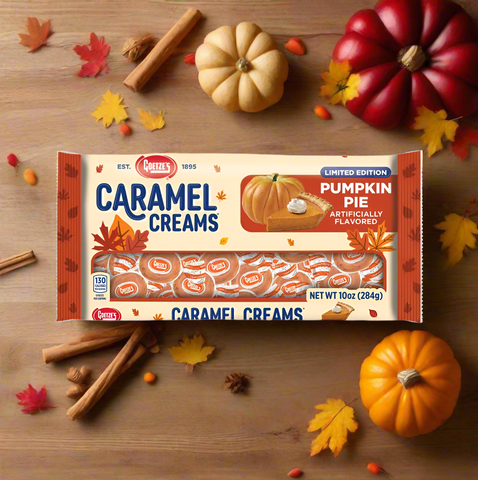 Goetze’s Caramel Creams Pumpkin Pie (10oz Bag)