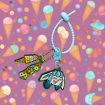 Glaceon Drip Keychain With Charms