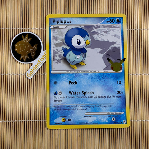 Piplup LV.9 93/130 (Oversize Card) (Damaged)