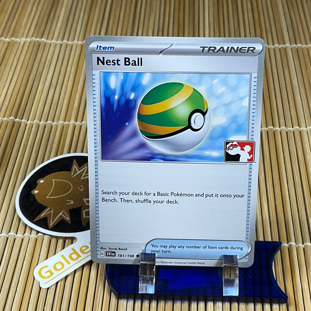 Nest Ball (181/198) (Pokemon League Stamp) GoldenFishGames Nest Ball (181/198) (Pokemon League Stamp) GoldenFishGames