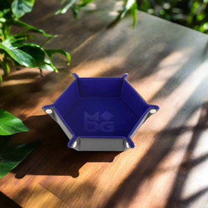 Fan Roll Velvet Hexagon Dice Tray