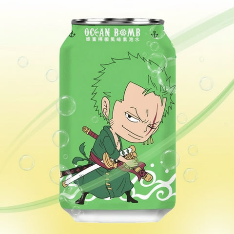 Ocean Bomb Sparkling Water (One Piece Zoro - Honey Lemon 11.1oz)