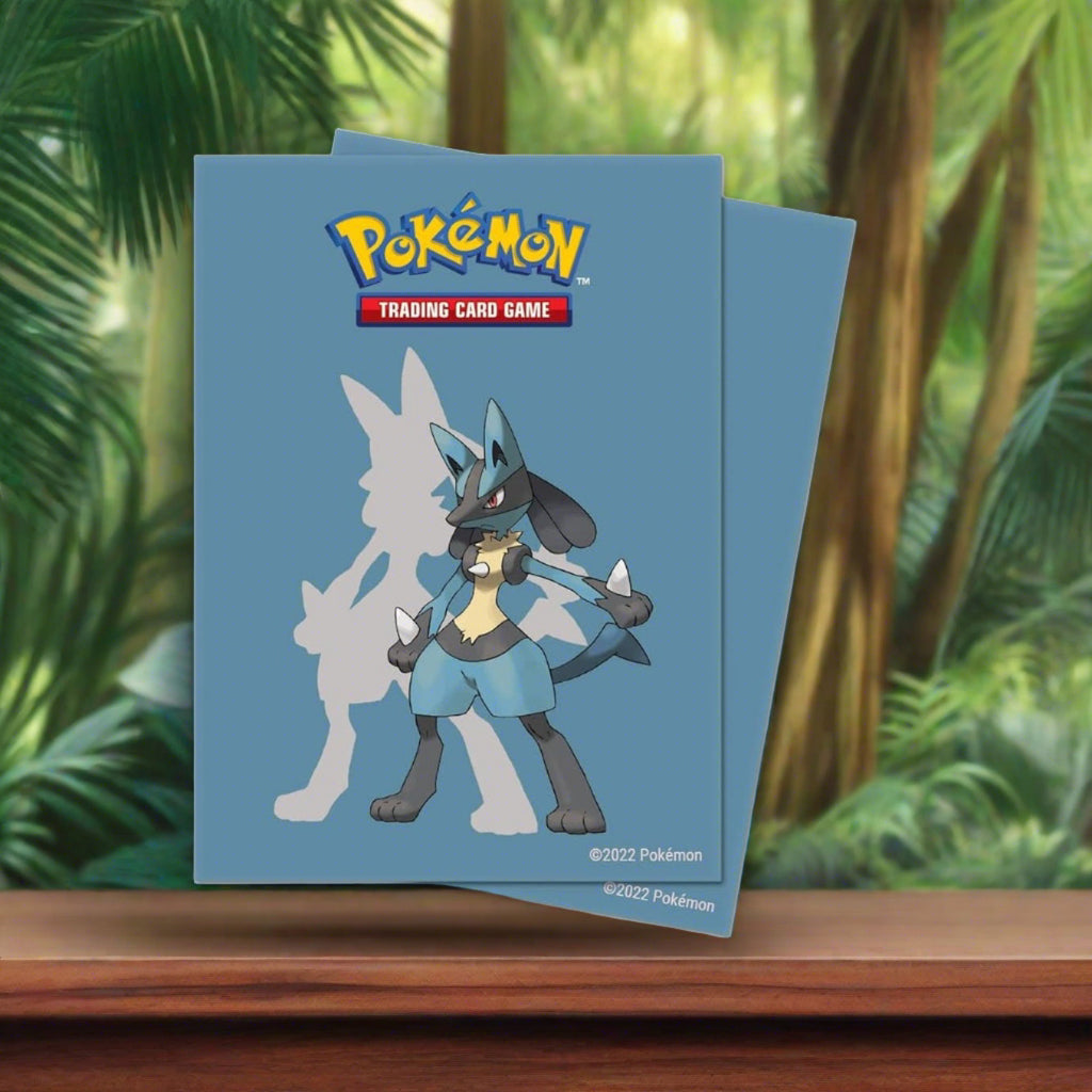 lucario card sleeves Pokmon Mega Evolutions Etb Mega Lucario Sleeves