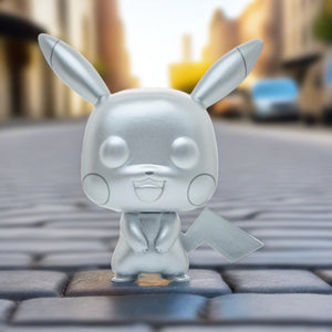 Funko Pop Pokémon (Silver Pikachu 353) + Protector