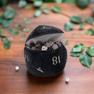 D20 Plush Dice Bag (Black by Ultra Pro)