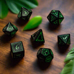 Dice Set (7 Pcs. Elvish Dice Set) (Glow in the Dark)