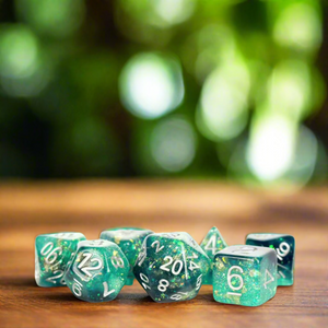 Dice Set (7 Pcs. Eternal Resin - Teal/Black)