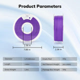 Amolen: PLA Dual-Color Silk 1.75mm, 1KG/2.2LB (Peach/Orange)