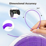 Amolen: PLA Dual-Color Silk 1.75mm, 1KG/2.2LB (Peach/Orange)