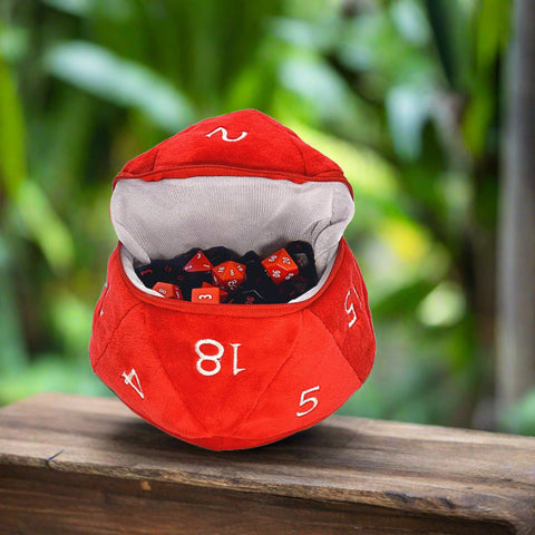 D20 Plush Dice Bag (Red by Ultra Pro)
