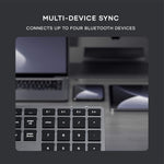 Satechi - Slim X3 Bluetooth Blacklit Keyboard with Numberpad