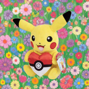 Pikachu with Pokéball Heart 8" Plush