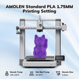 Amolen: PLA Dual-Color Silk 1.75mm, 1KG/2.2LB (Peach/Orange)