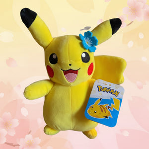 Pikachu with Flower 8" Plush