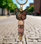 Pink Butterfly Self Defense Keychains