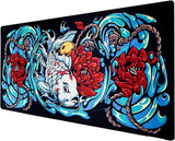 Shizukana Extra Large Desk Mat (Angry Koi)