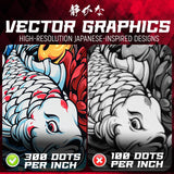 Shizukana Extra Large Desk Mat (Angry Koi)