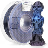 Amolen: PLA Shiny Silk Gradient 1.75mm, 1KG/2.2LB (Blue/Black)
