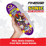 TECH DECK, Finesse X Sonic The Hedgehog Handboard; Authentic Mini Skateboard
