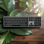 Satechi - Slim X3 Bluetooth Blacklit Keyboard with Numberpad