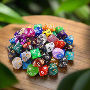 Dice Set (1 Pcs. Acrylic - Random Color D10)