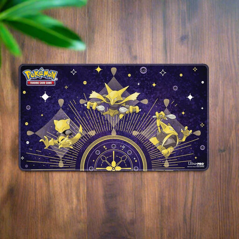 Abra Evolutions Premium Playmat with Stitched Edge